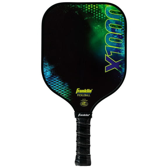Franklin Sports Pickleball Paddle - X-1000 Polypropylene Core Pickleball Racket - Official USA Pickleball (USAPA) Approved Pickleball Paddle - Lightweight Pro Racket - Green - 8mm Thick Core