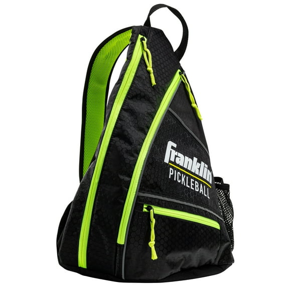 Franklin Sports Pickleball Sling Bag - Pickleball Equipment Backpack -Black