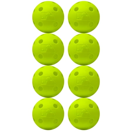 Franklin Sports Plastic Baseballs - Batting Practice Training Ball - 8 Pack
