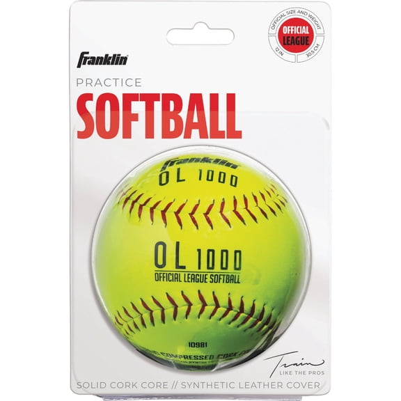 Franklin Sports Practice Softballs - Official Size and Weight Softball - Perfect For Softball Practice