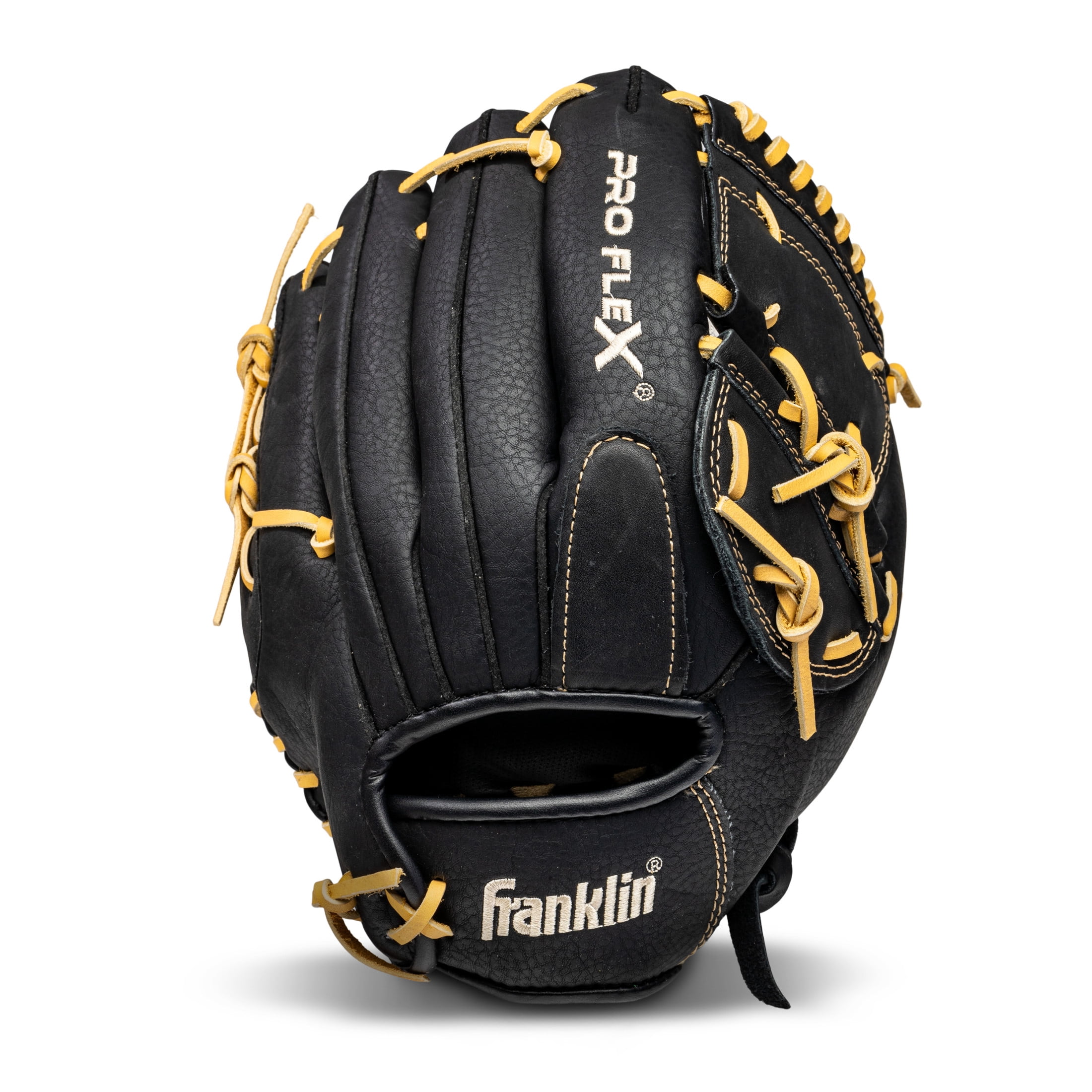 Franklin Sports ProFlex Adult Baseball + Softball Glove, 12 in, Camel, Right Hand Throw