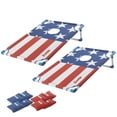 thumbnail image 1 of Franklin Sports Red, White and Blue PVC Cornhole Set — Includes 2 Targets And 8 Regulation Bean Bags — Great for Kids and Outdoor Family Fun, 1 of 4