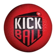 Franklin Sports Rubber Kickball - Kids Playground Ball for Dodgeball + Kickball - 10" Bouncy Ball for Outdoor Games - Red
