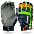 thumbnail image 1 of Franklin Sports Shok-Sorb Neo Batting Glove Gray/Navy/Lime - Youth Small, 1 of 8