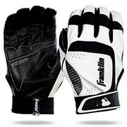 Franklin Sports Shok-Sorb Neo Batting Glove White/Black Adult X-Large