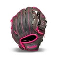 thumbnail image 1 of Franklin Sports Shok Sorb Kids Baseball + Teeball Glove - Youth Baseball, Softball + Tball Glove for Boys + Girls - Right Hand Throw - Pink - 10.5", 1 of 8
