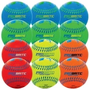 Franklin Sports Soft Rubber Baseballs - Kids Practice Balls + Teeballs - 12 Pack