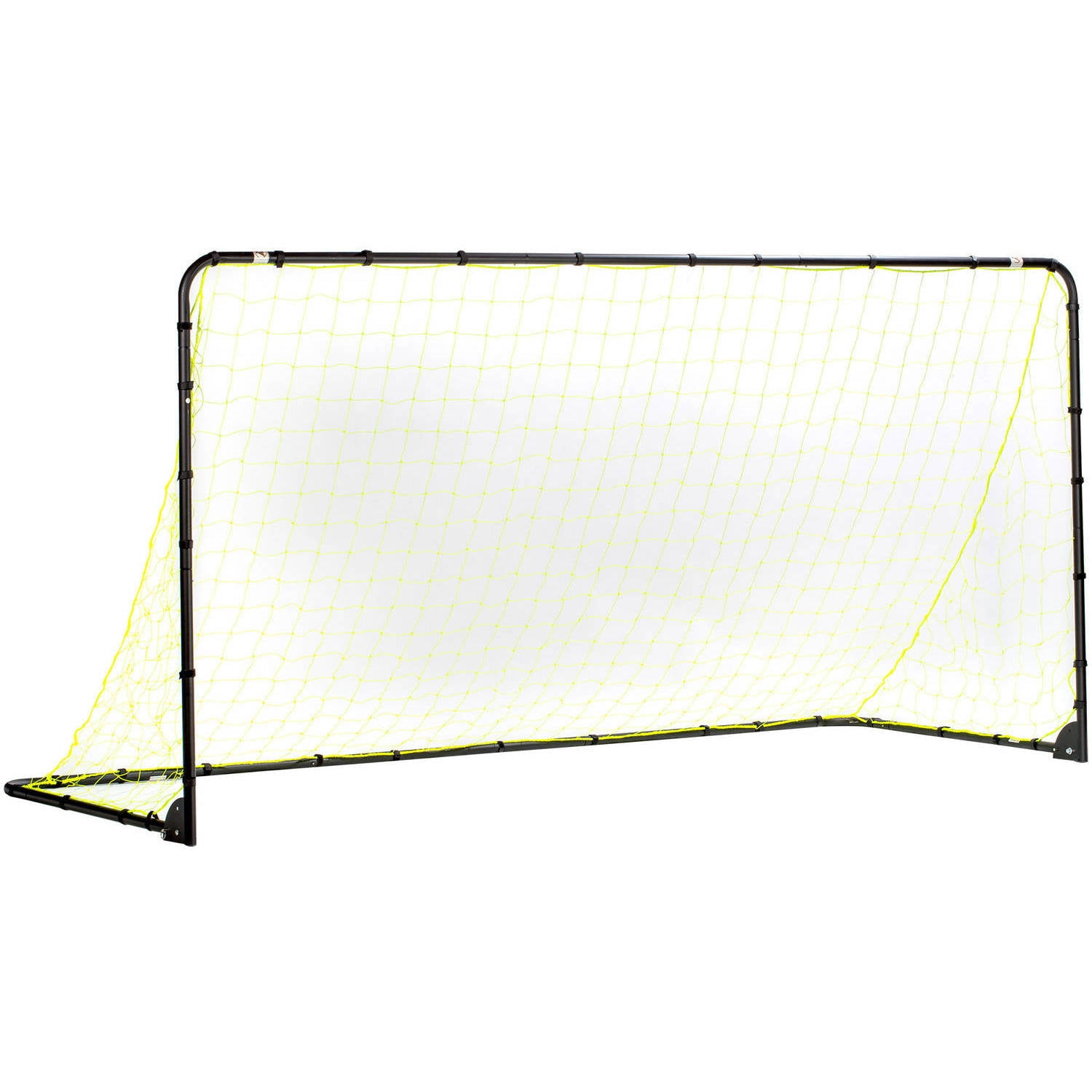 Yellow 10' x 5' Alloy Steel Folding Soccer Goal