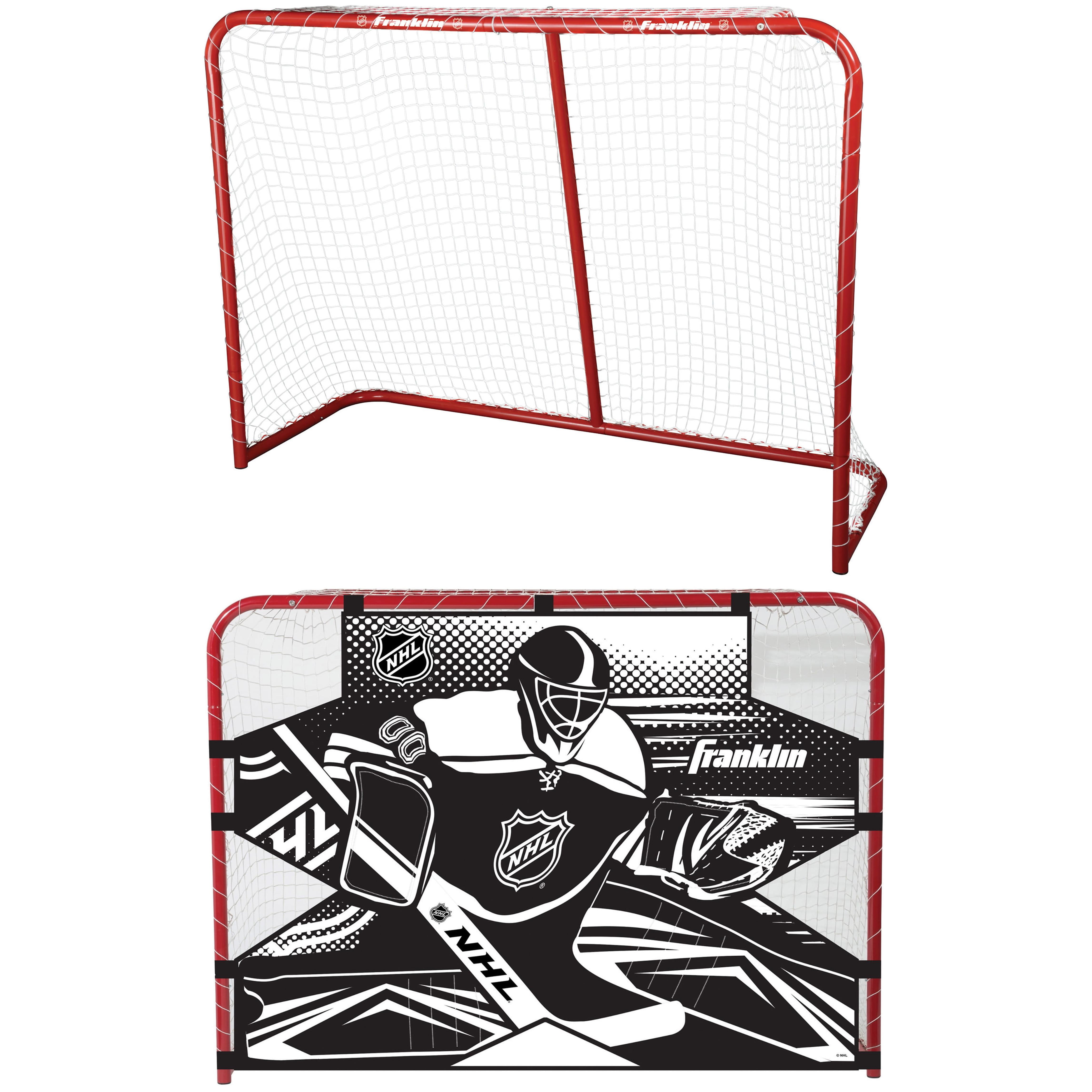 Franklin Sports NHL Street Hockey Goal With Net - Portable