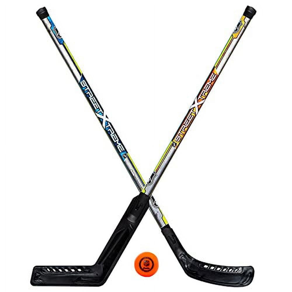 Franklin Sports Street Hockey Set NHL Goalie and Player Sticks and