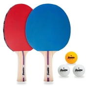 Franklin Sports Table Tennis Paddle Set with Balls - 2 Player Paddle Kit with Table Tennis Balls