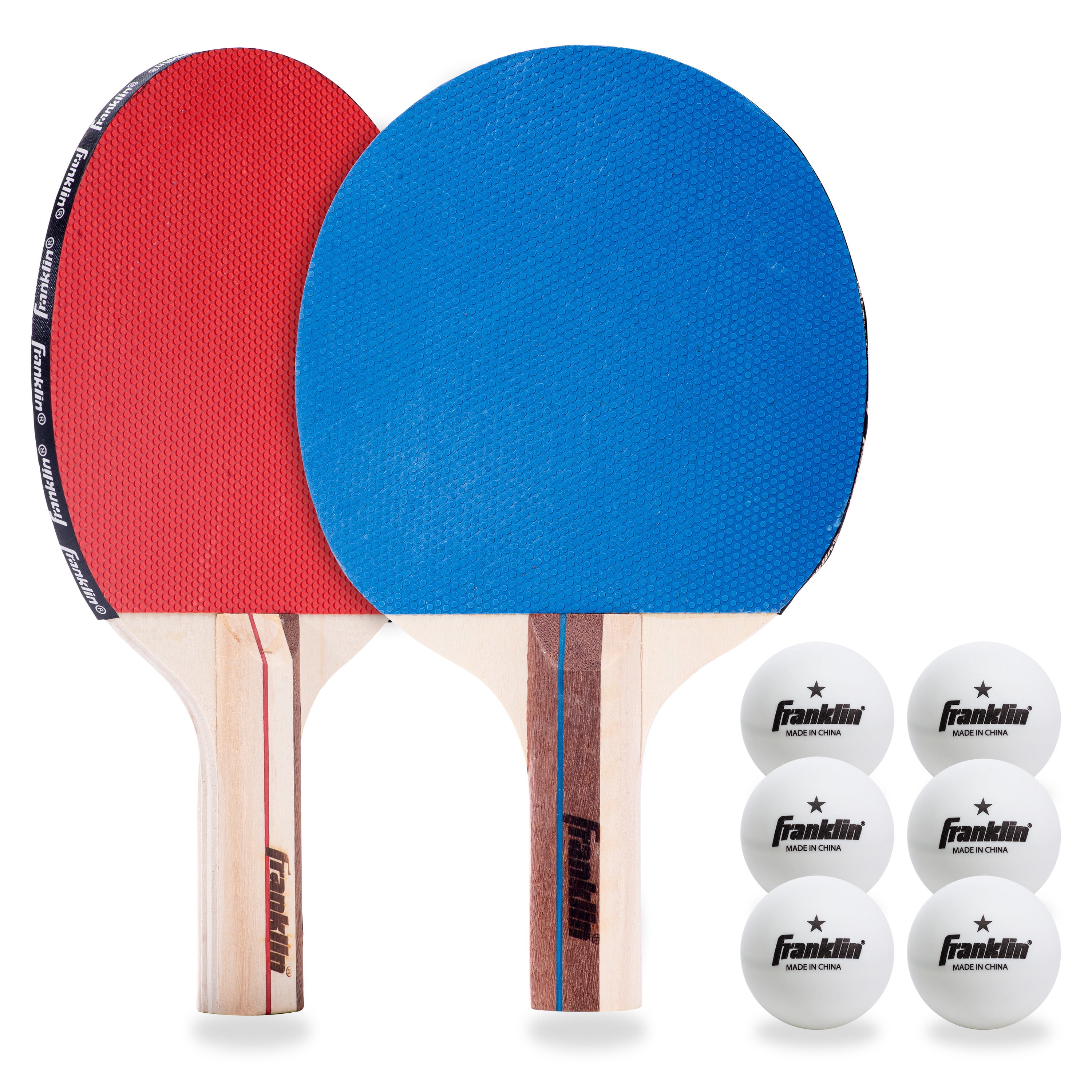 4 popular professinal ping pong paddles comes with 8 balls