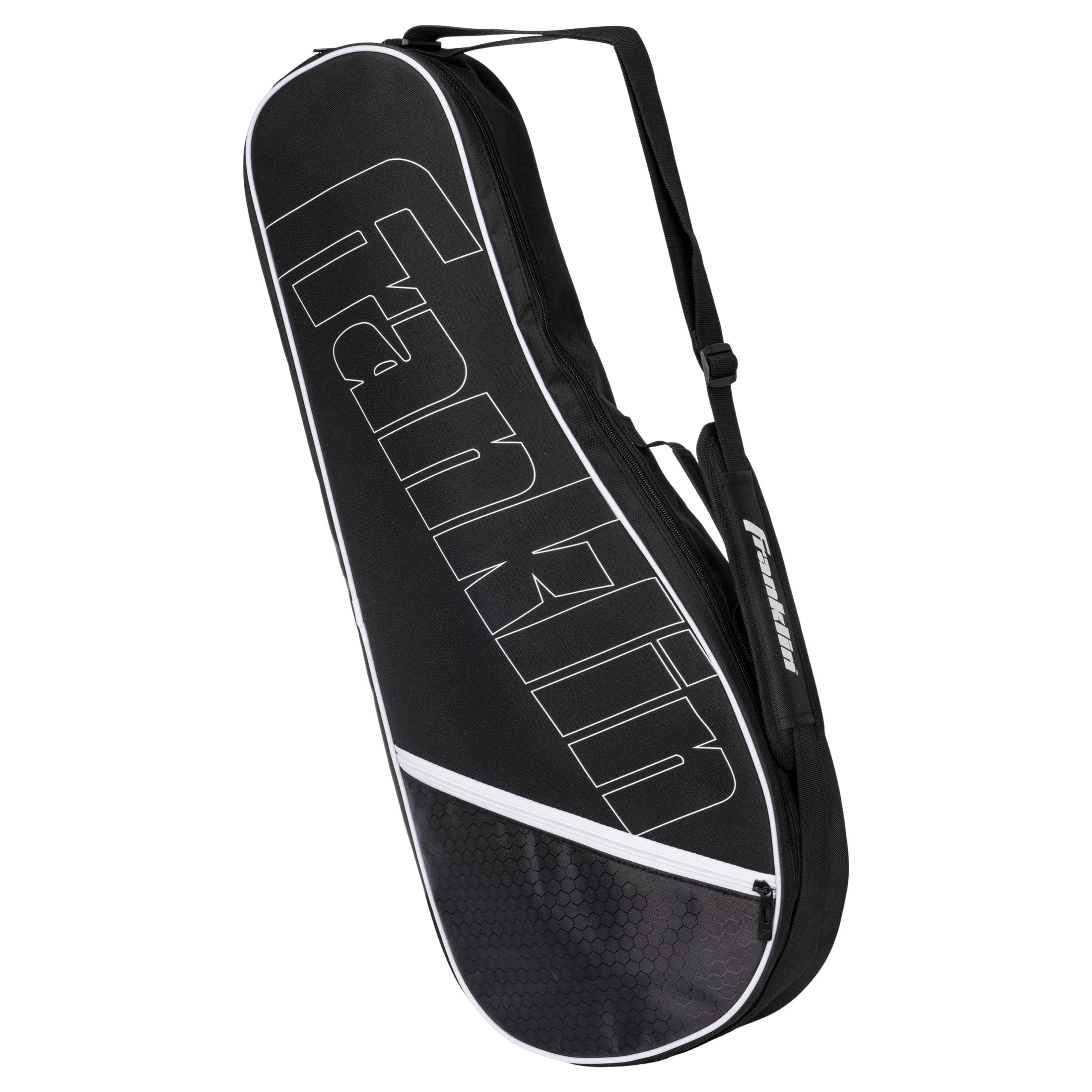 Franklin Sports Tennis Racket Bag - Tennis Shoulder Bag for Men + Women - Holds (4) Rackets + Equipment for Practice + Matches - Travel + Storage Case with Fence Hook