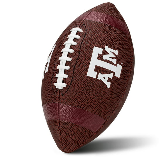 Franklin Sports Texas A&M Aggies Kids NCAA Youth Football - Official College Team Junior Footballs with Team Logos for Kids - Kids Junior Size PVC Football - Backyard + Tailgate Ball - 8.5"