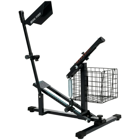 Franklin Sports Total Pitcher Baseball + Softball Training Aid - Pitching Machine + Ball Launcher for Batting + Fielding Practice - Spring Loaded Portable Pitching Machine for Backyard + Batting Cage