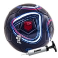 thumbnail image 1 of Franklin Sports Official US Soccer Federation (USSF) Soccer Ball + Pump - Size 5 Regulation Ball for Youth + Adult Players - Premium Cover + Construction - Perfect for Matches + Training - Navy, 1 of 9