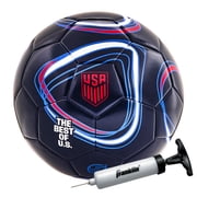 Franklin Sports Official US Soccer Federation (USSF) Soccer Ball + Pump - Size 5 Regulation Ball for Youth + Adult Playe