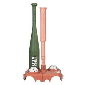 Franklin SportsSoftball Fold Away Kids Batting Tee with Bat + Ball Set