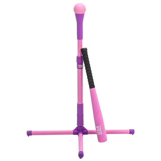 Franklin Sports USA Softball XT Adjustable Batting Tee Set with Bat ...