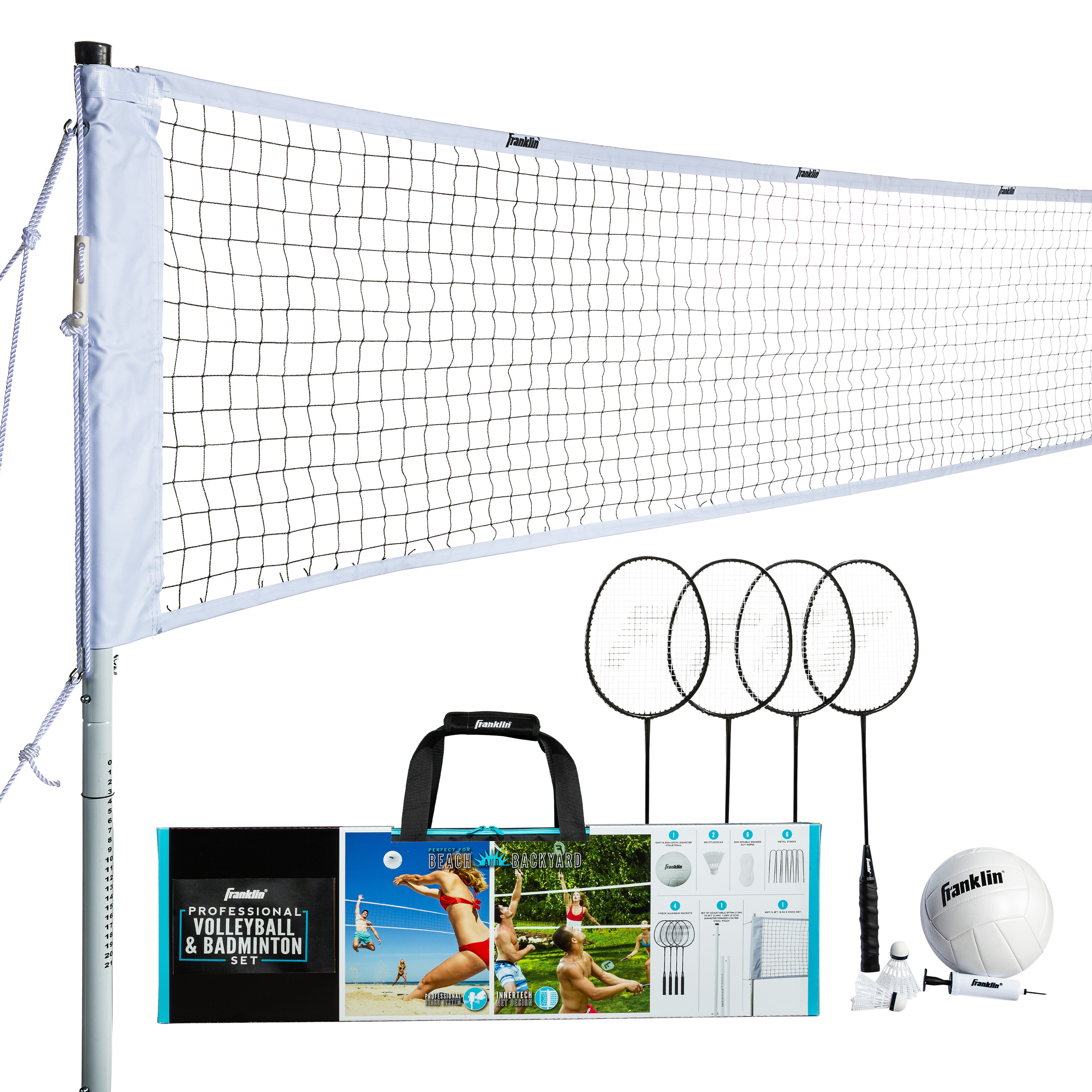 Franklin Sports Volleyball Badminton Combo Set photo 1