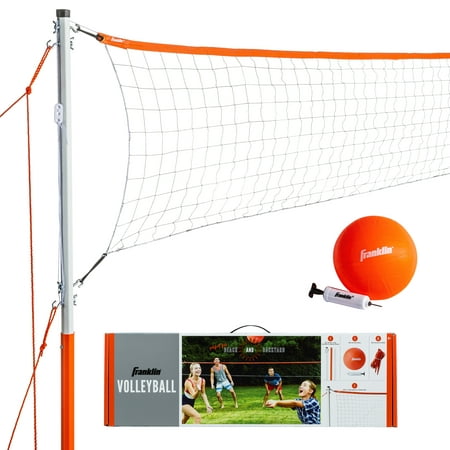 Franklin Sports Volleyball Set with Portable Net + Ball - Starter