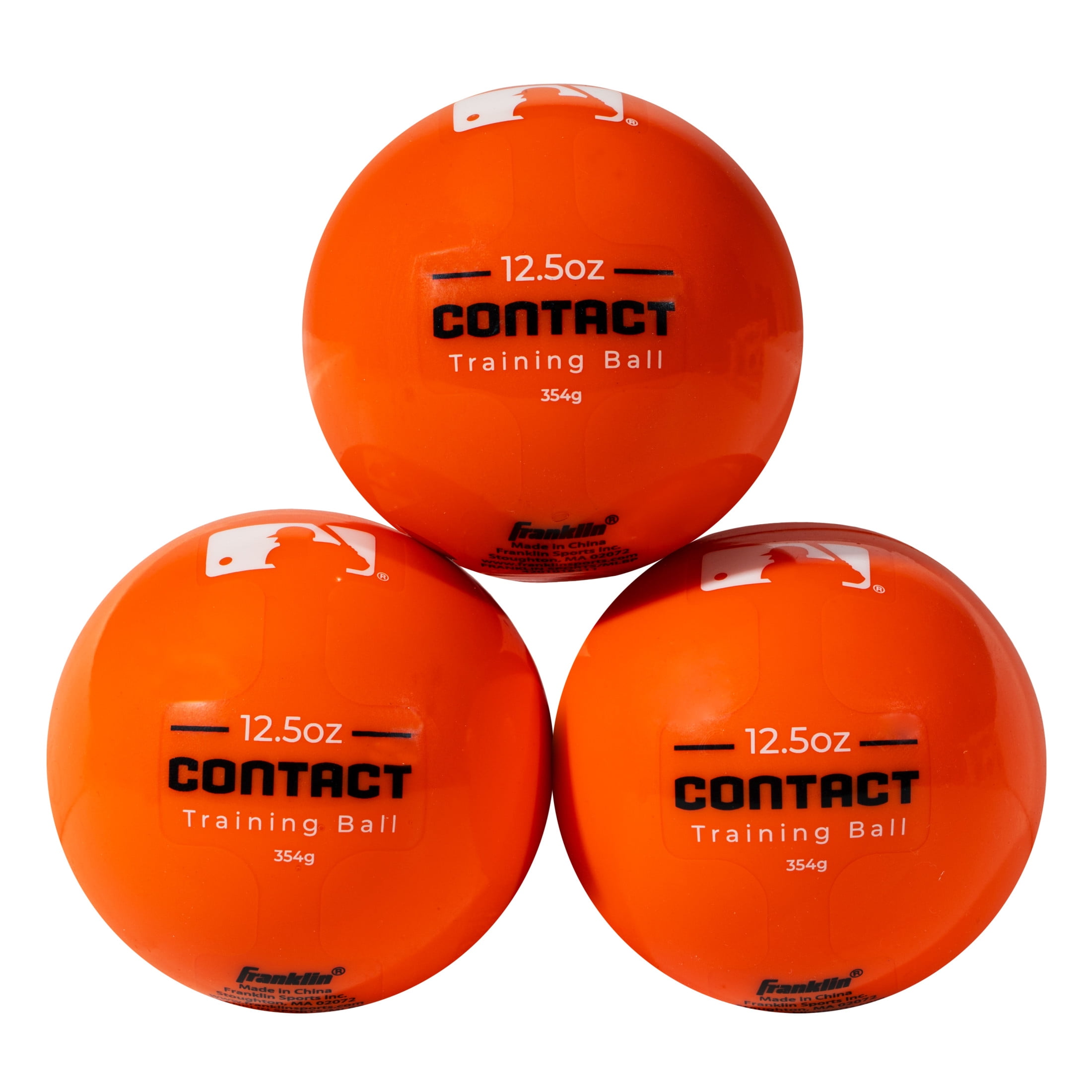 Franklin Sports MLB Weighted Training Baseballs, 12.5 oz, 3 Pack