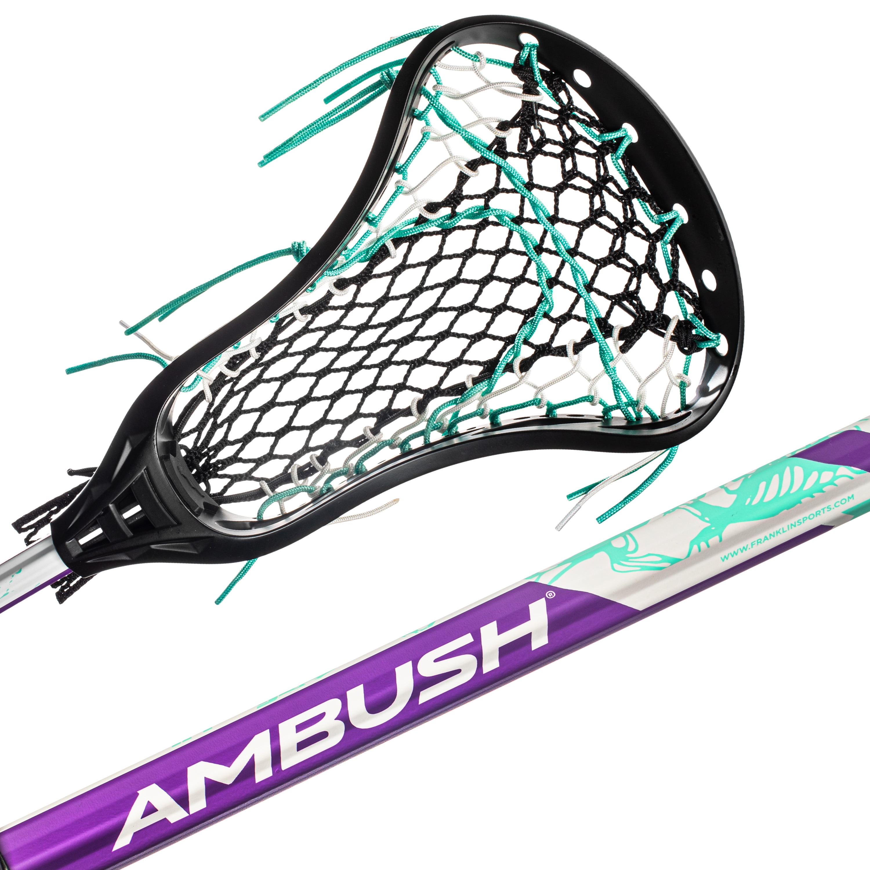 Franklin Sports Women's Lacrosse Stick - Ambush Lacrosse Stick for Women + Girls - Women's Game + Training Lax Stick - 30" Aluminum Shaft - Complete Women's Stick with Shaft + Head