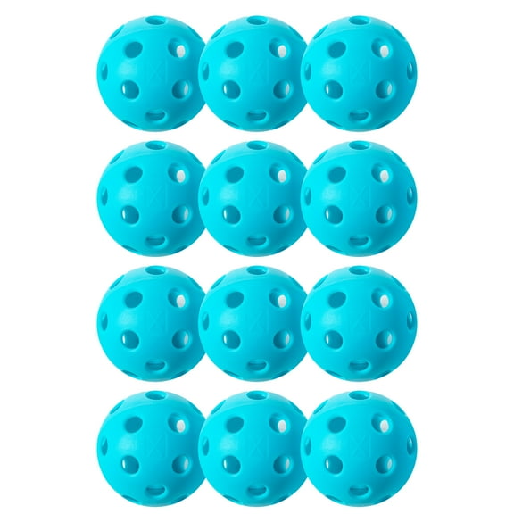 Franklin Sports X-26 Indoor Pickleballs - Official Size - Blue - 12 Pack