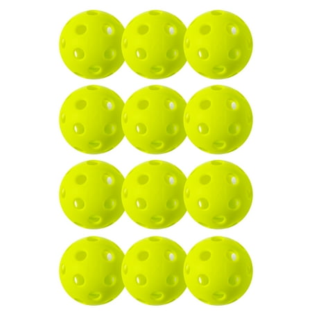 Franklin Sports X-26 Indoor Pickleballs - Official Size - Green - 12 Pack