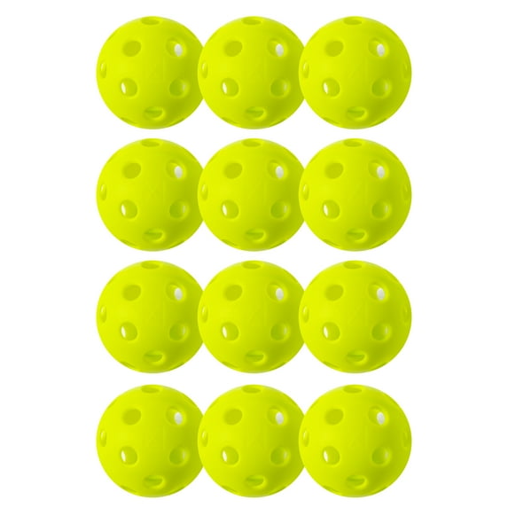 Franklin Sports X-26 Indoor Pickleballs - Official Size - Green - 12 Pack