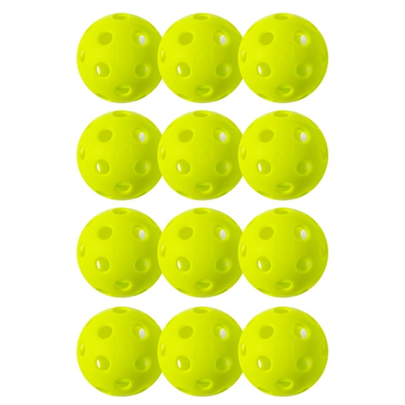 Franklin Sports X-26 Indoor Pickleballs - Official Size - Green - 12 Pack