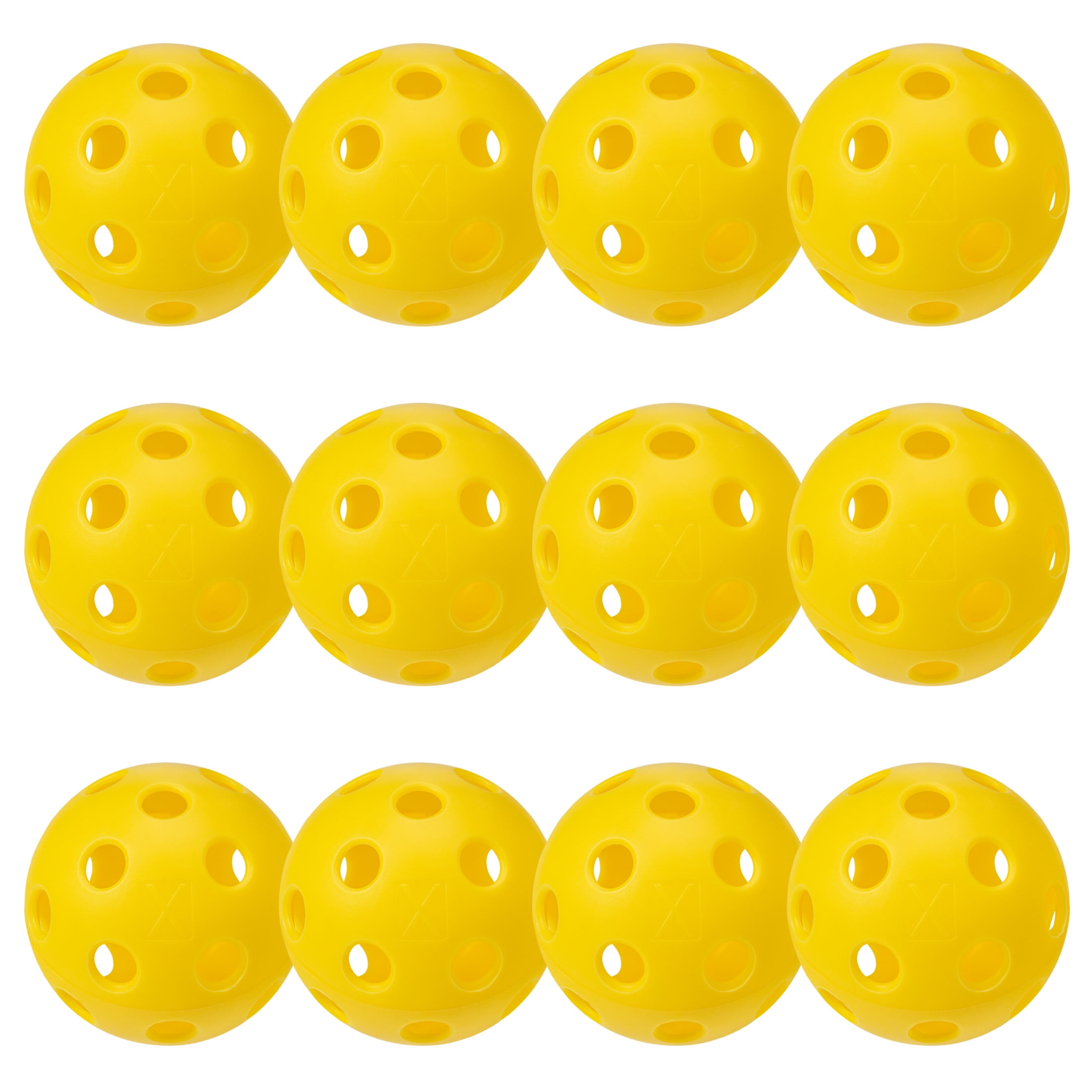Franklin Sports X-26 Indoor Pickleballs - Official Size - Yellow
