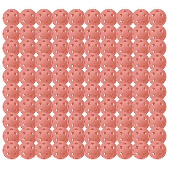 Franklin Sports X-26 Official Indoor Pickleballs - Bulk 100 Pack - Peach
