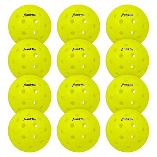 FRANKLIN SPORTS X-40 OUTDOOR PICKLEBALLS REGULATION SIZE - YELLOW - 52828X
