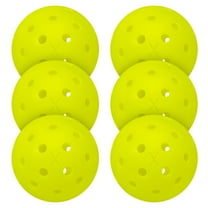 Franklin Sports X-40 Outdoor Pickleballs - USAPA - Regulation Size - Optic Yellow - 6 Pack - 0.92oz