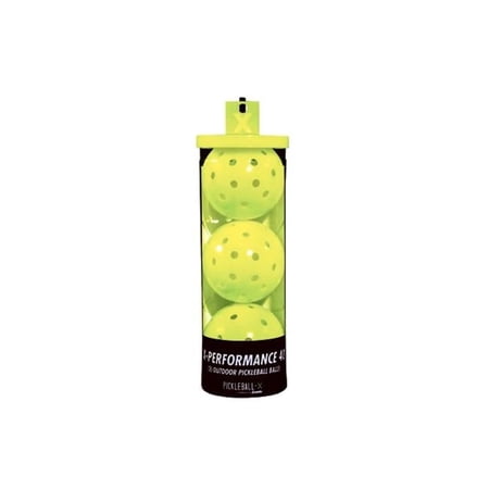 Franklin Sports X-Performance 40 Outdoor Pickleballs - Yellow, 3 Piece