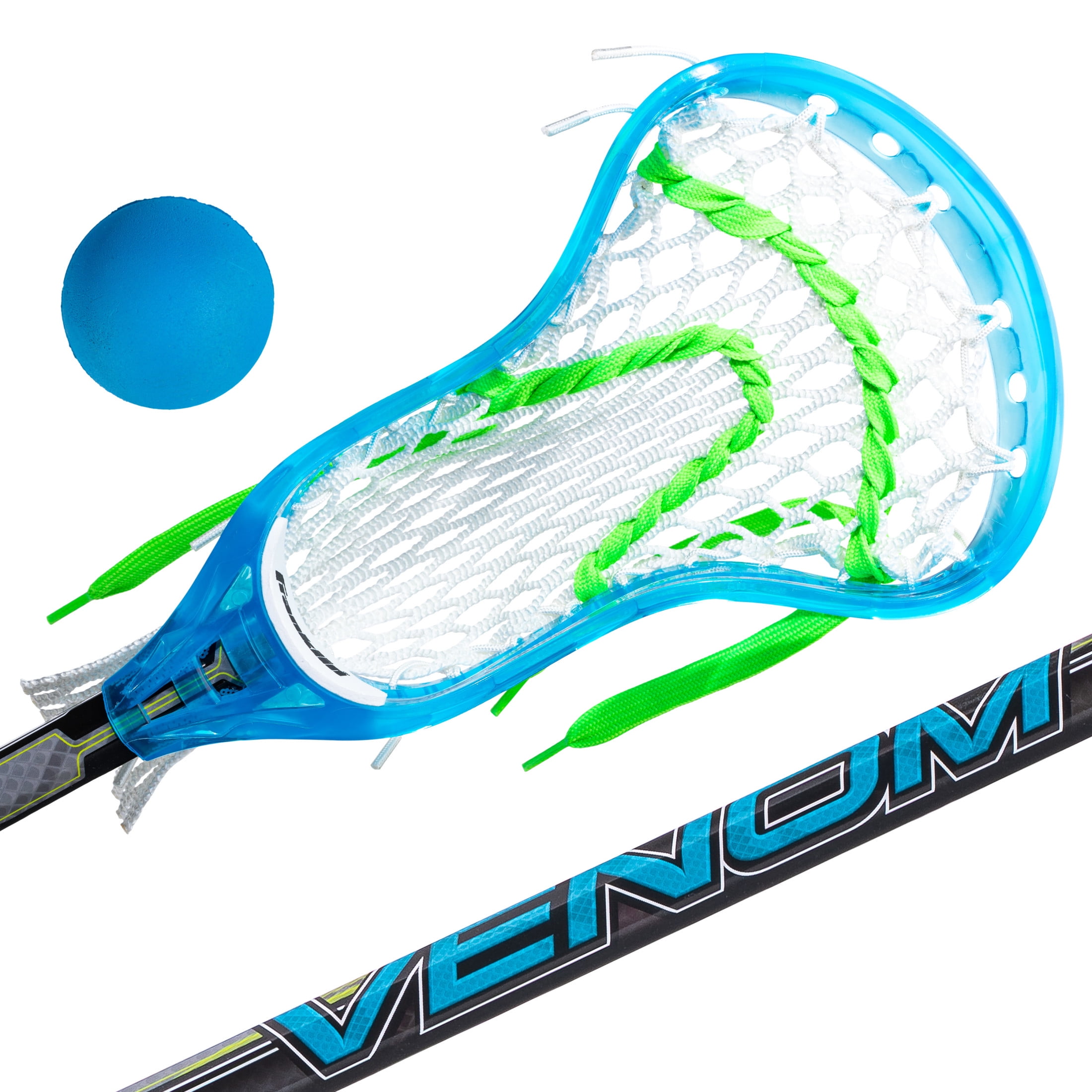 Franklin Sports Youth 34" Mini Pro Style Lacrosse Stick & Ball Set