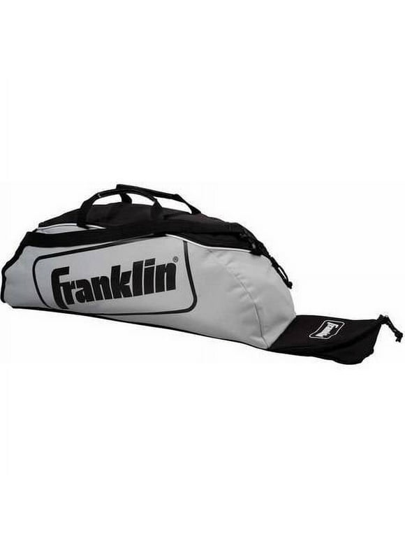 Franklin Sports Youth Baseball Bat Bag - Kids Teeball, Softball, Baseball Equipment Bag - Holds Bat, Helmet, Cleats and More - Gray