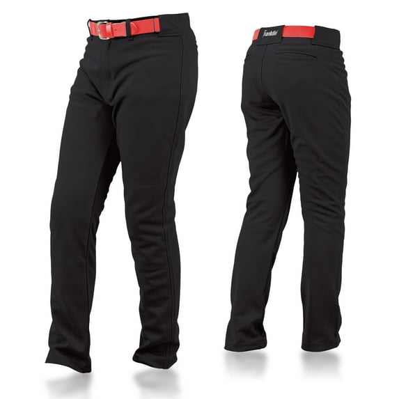 Franklin Sports Youth Baseball + Softball Pants - Kids Relaxed Pant - Black - Youth Medium