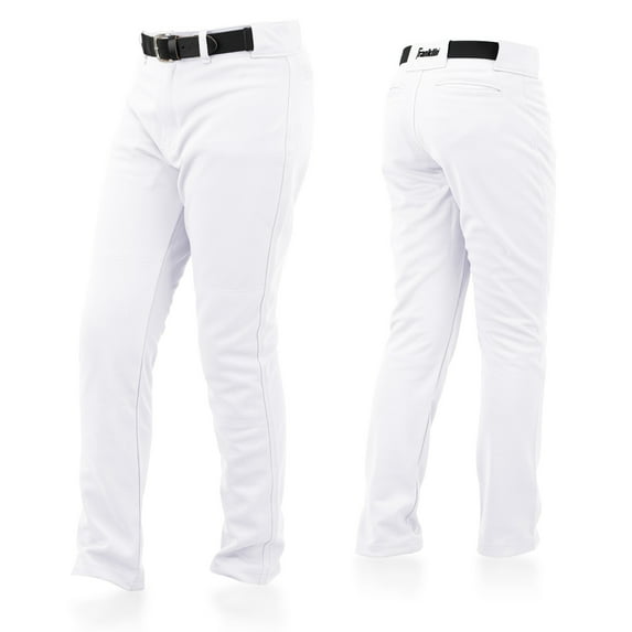 Franklin Sports Youth Baseball + Softball Pants - Kids Relaxed Pants - White - Youth Small