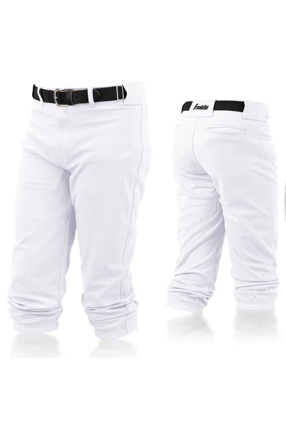 Youth Classic Fit Baseball + Softball Pants, White, Youth Large