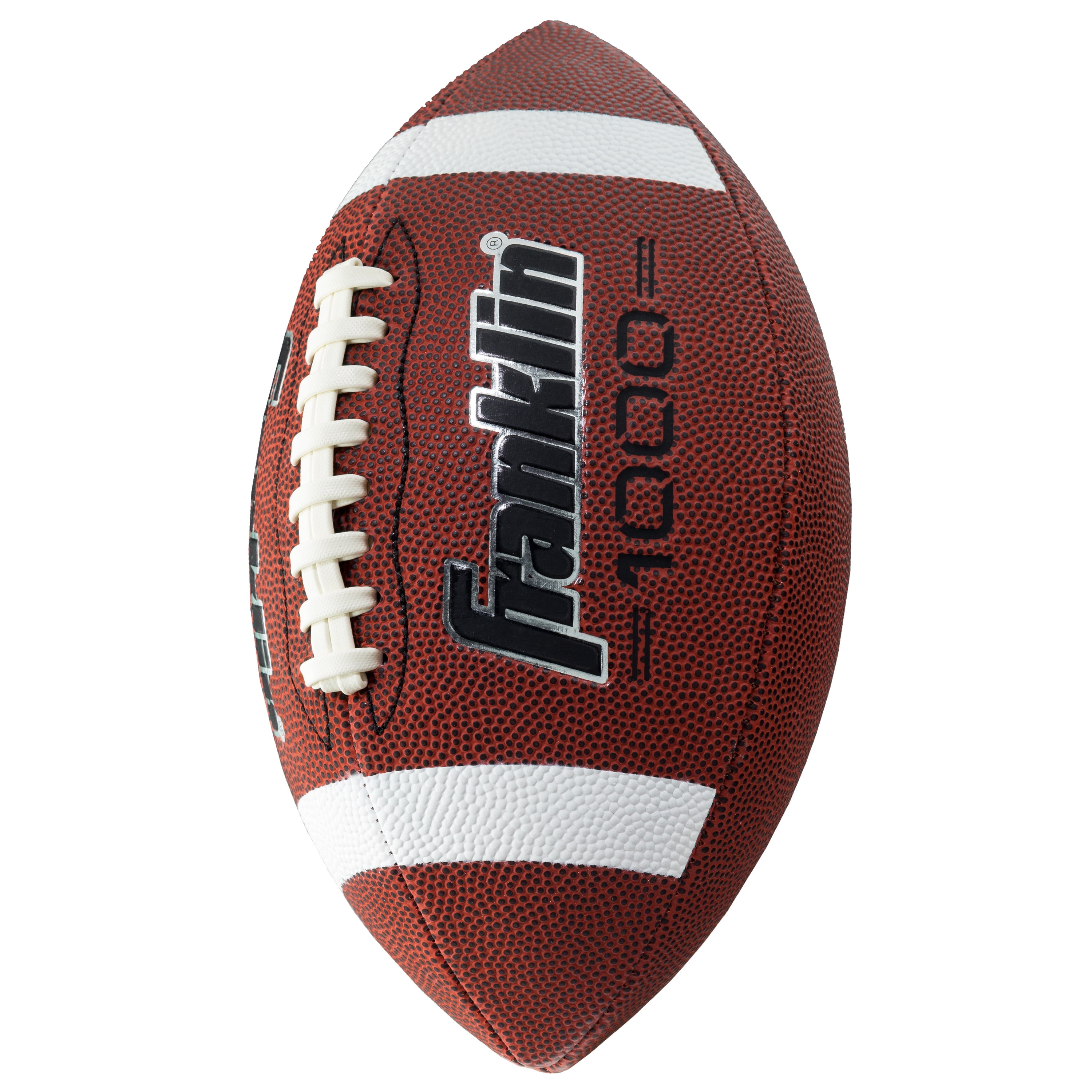 Franklin Sports Youth Football - All-Weather Synthetic Leather Outdoor - Extra Grip 1000 Football