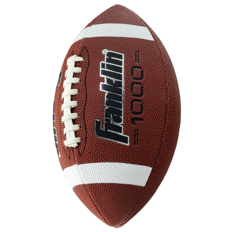 Franklin Sports Youth Synthetic Leather Football, All-Weather