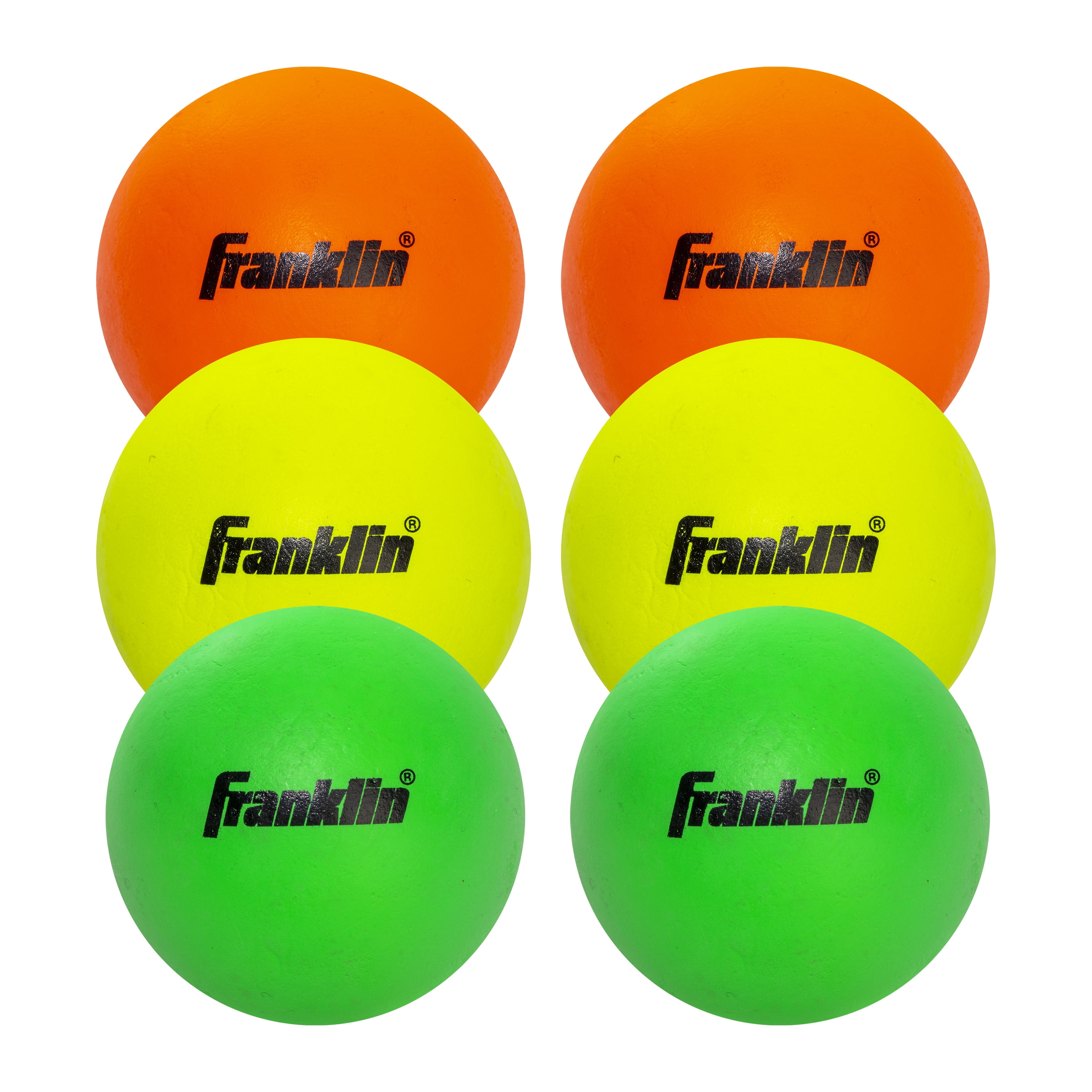 Franklin Sports Youth Lacrosse 7 in. Assorted Balls 6 Ct Bag