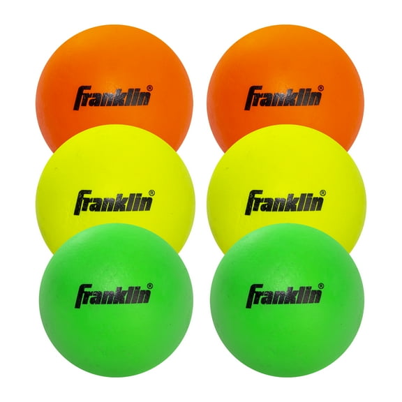 Franklin Sports Youth Lacrosse 7 in. Assorted Balls 6 Ct Bag