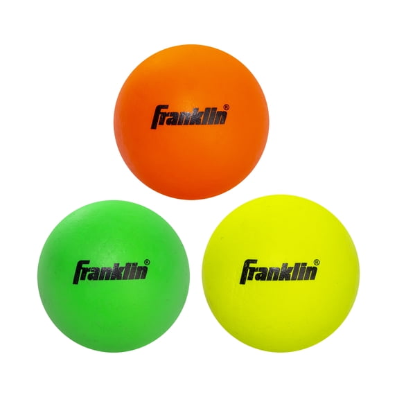 Franklin Sports Youth Lacrosse Balls - Soft Rubber Lacrosse Balls for Kids - Perfect for Beginners - 3 Pack