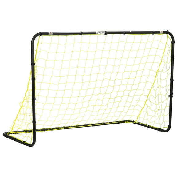 Franklin Sports Backyard Portable Soccer Goal - Competition Steel All Weather - Mini 4' x 6' - Black