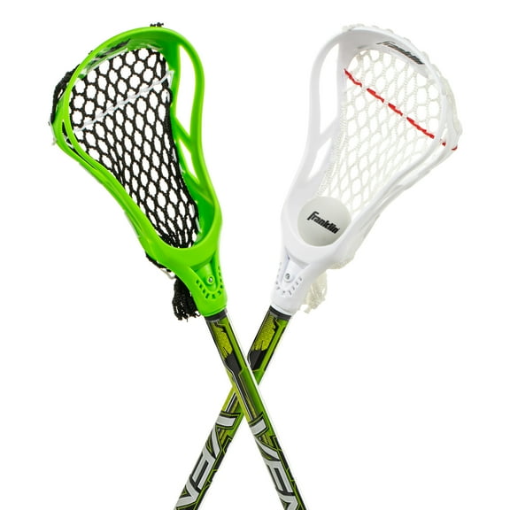 Franklin Sports Youth Practice Lacrosse Stick and Ball for Ages 3+ - Perfect for Beginners - 2 Practice Lacrosse Sticks and 1 Ball Included - 32"