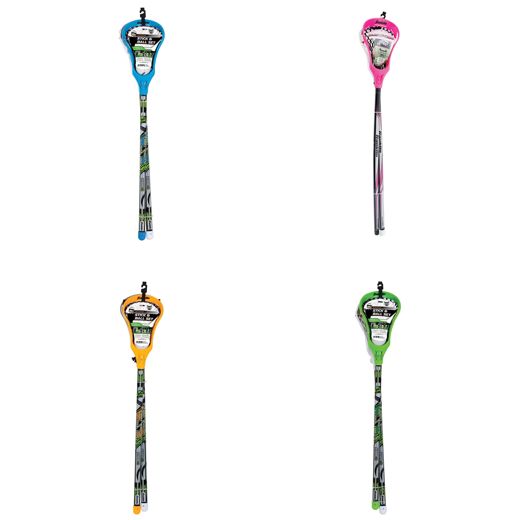 Franklin Sports Youth Recreational / Backyard Lacrosse Starter Set, (2