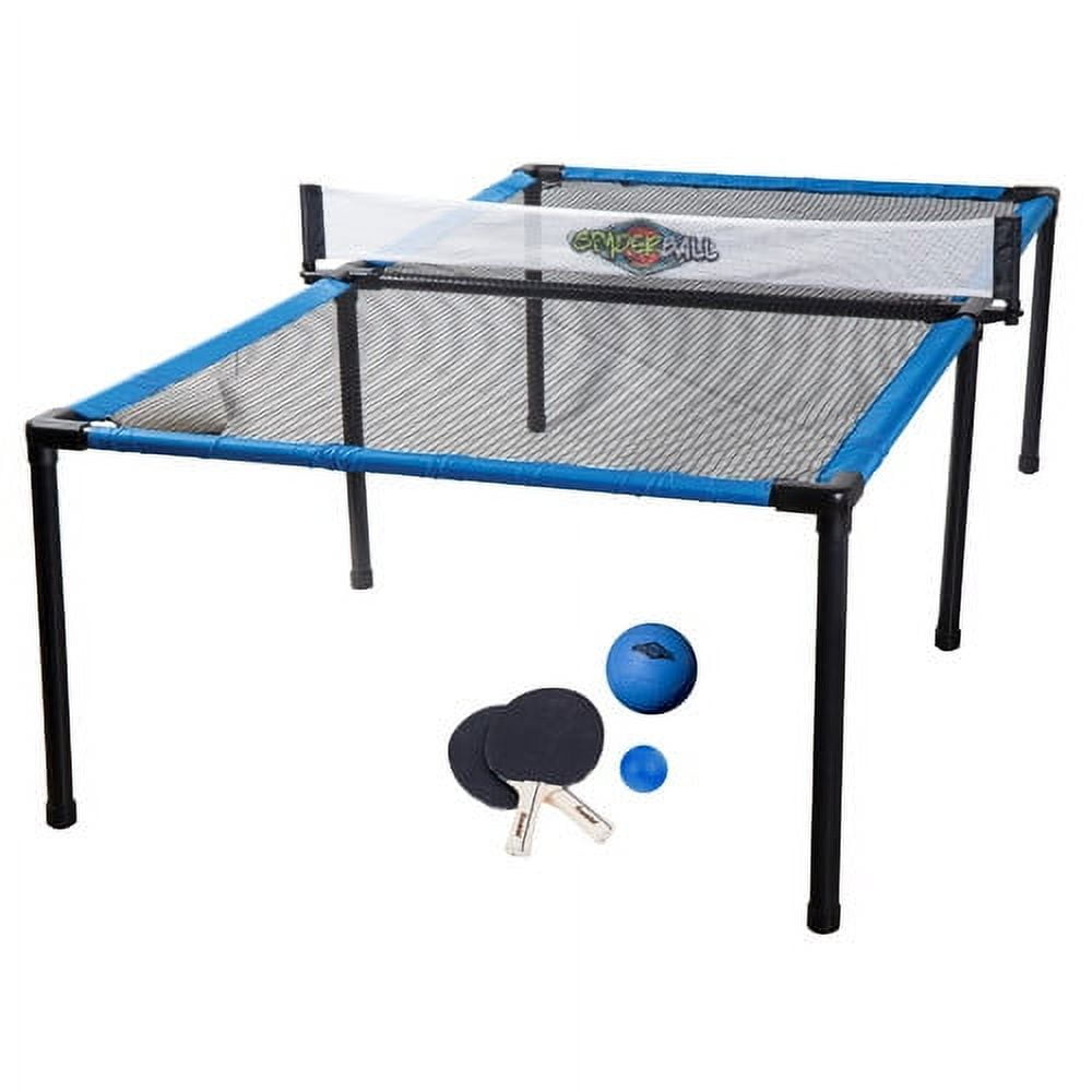 Pong on The Go Portable Table Tennis Playset - Comes with Net,  2 Black/Green Paddles, 3 Balls, and Carry Bag - Indoor/Outdoor Tabletop  Travel Game Alternative to Pong Tables for